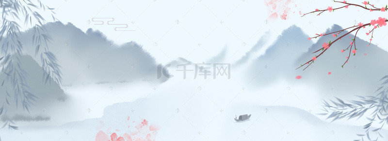 古风天空桃花古风banner