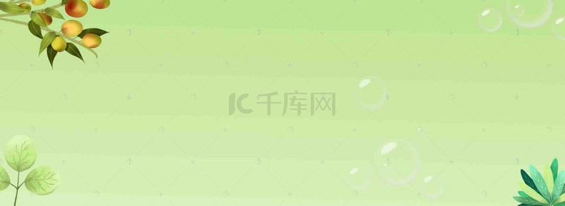 美妆清新绿色背景图片_淘宝美妆上新清新 banner