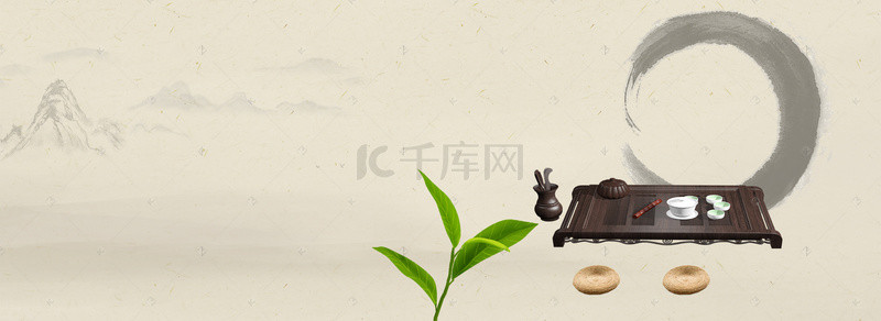 中国风舌尖上的背景图片_舌尖上的茶香banner背景图