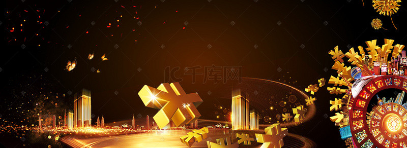 招商广告背景图片_贷款商贷金币霸气广告banner