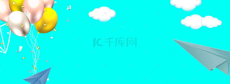 电商热气球背景图片_电商海报banner
