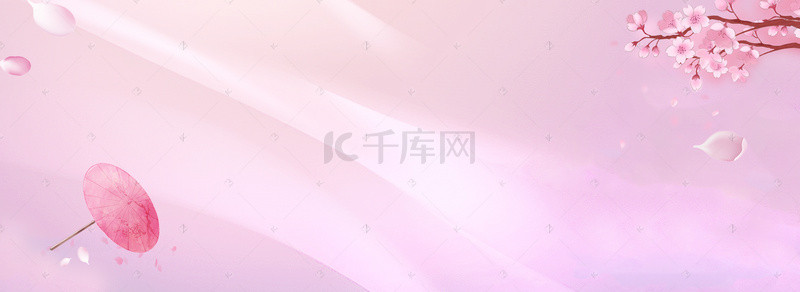 中国风纹理质感背景图片_简约清新粉系中国风banner