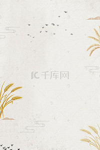小麦中国风背景图片_芒种质感纹理中国风海报背景