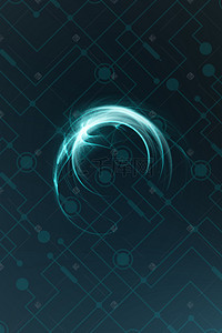 h5商务背景背景图片_蓝色科技线条H5背景素材