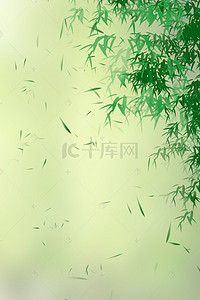 小清新梦幻绿色背景图片_绿色春天竹林源文件H5背景