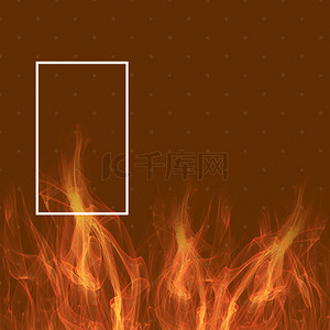 火焰羽绒服棉衣PSD分层主图背景素材