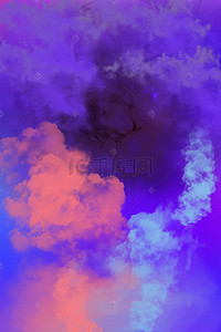 烟雾紫色背景图片_简约烟雾紫色广告背景