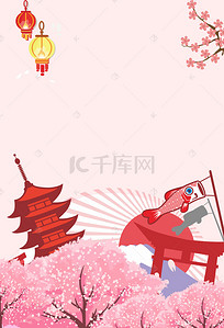 浪漫落花背景图片_樱花节樱花树背景