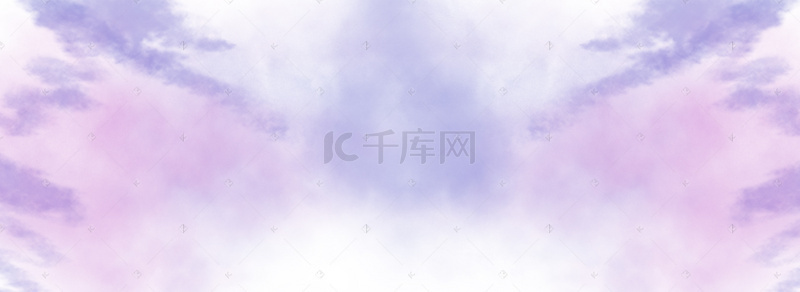 浅色唯美梦幻水彩banner海报背景