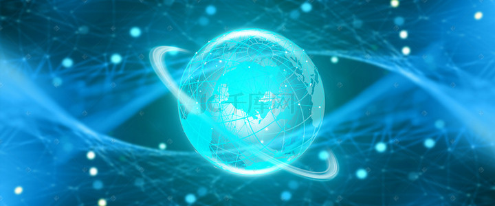 科技感蓝色背景背景图片_517世界电信和信息社会日