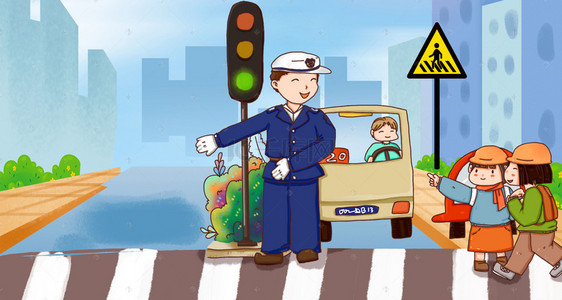 宣传交通安全背景图片_交通法规遵守交通海报背景