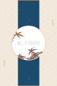 竹子背景素材背景图片_复古传统经典韩国新年卡
