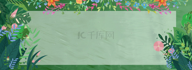 春暖花开banner背景图