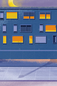楼房免抠图背景图片_蓝色的城市楼盘免抠图