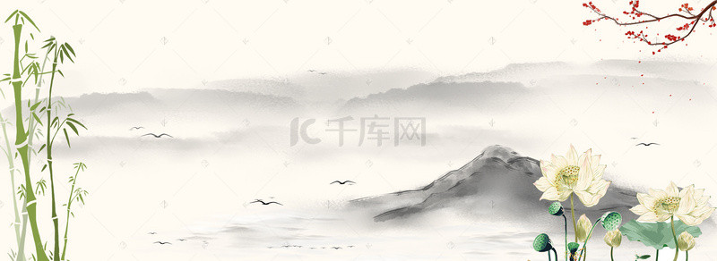 企业文化挂画背景图片_中国风企业文化简约背景