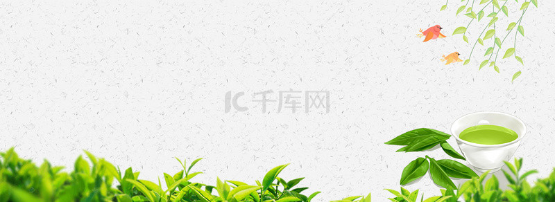 女装首页轮播图背景图片_淘宝天猫春茶上市首页促销海报banner