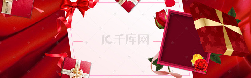 玫瑰花素材psd背景图片_浪漫情人节素材PSD分层banner