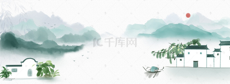 醉江南美如画中国风简约背景