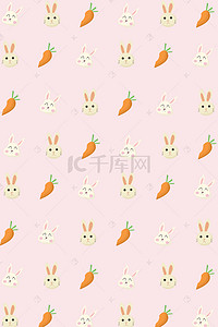逃跑的兔子背景图片_手绘卡通兔子壁纸平面广告