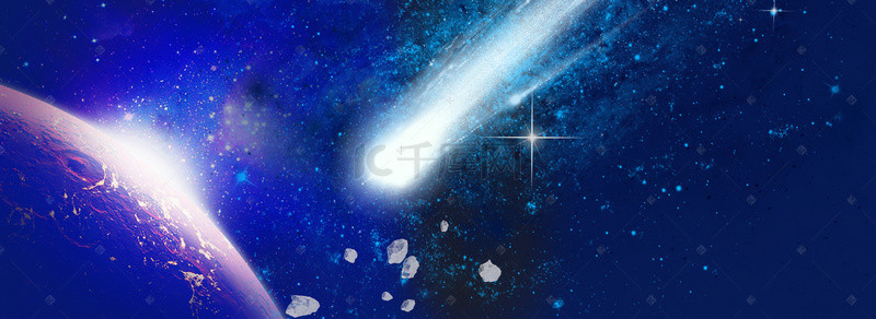 商务宇宙背景图片_科幻星球宇宙科技平面广告