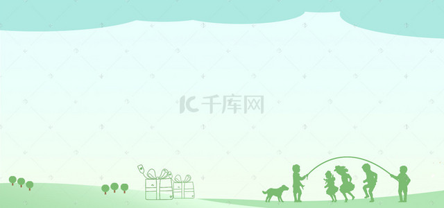 绿色护眼背景图片_电商海报背景开学季banner