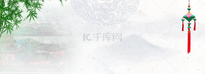 传统节日底纹背景图片_国风端午节彩色端午粽子
