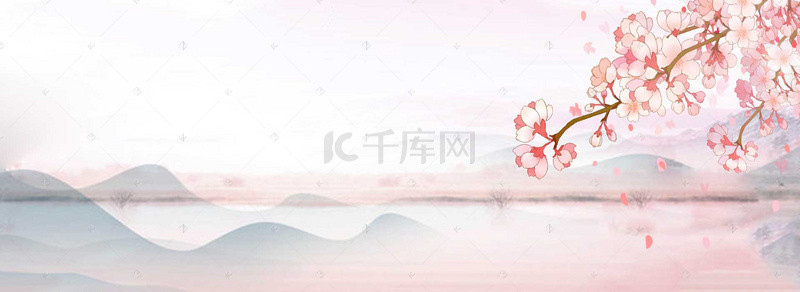 花鸟传统背景图片_中国风山水背景素材