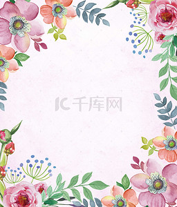 清新花卉春季新品上市促销宣传海报背景素材