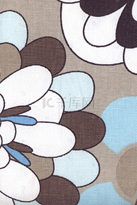 棕色蓝色白色花朵唯美装饰背景图