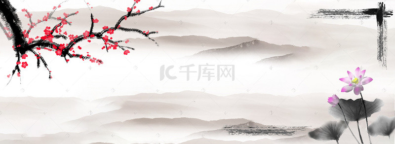 中国风黑色大气背景图片_淘宝中国风黑色海报背景