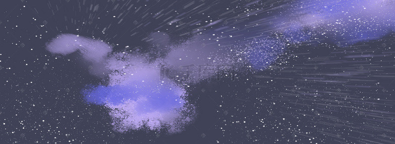 卡通宇宙海报背景图片_卡通紫色星空背景下载
