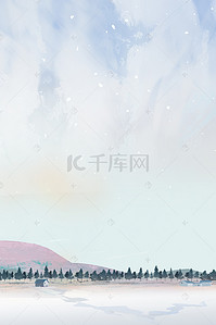 冬季banner背景图片_十二月你好冬季psd分层banner