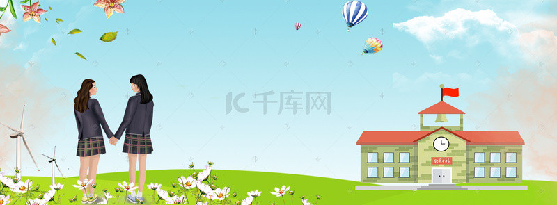 告别背景背景图片_毕业季banner