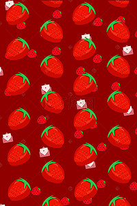 水果皇后草莓健康美食海报PSD背景图