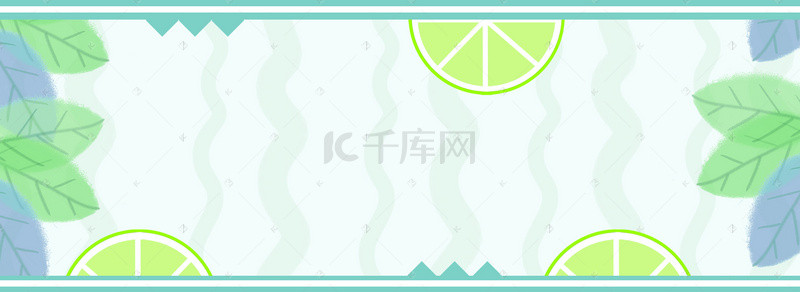 水果背景图片_绿色清新果植banner