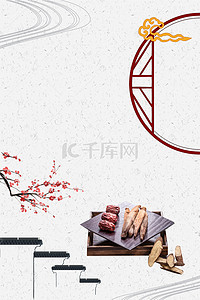 中医背景海报背景图片_古典中国风中医医药养生保健海报