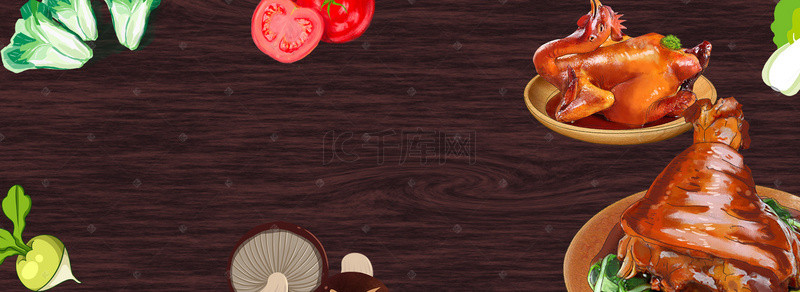 黑色质感海报素材背景图片_蔬果大餐几何黑色质感背景