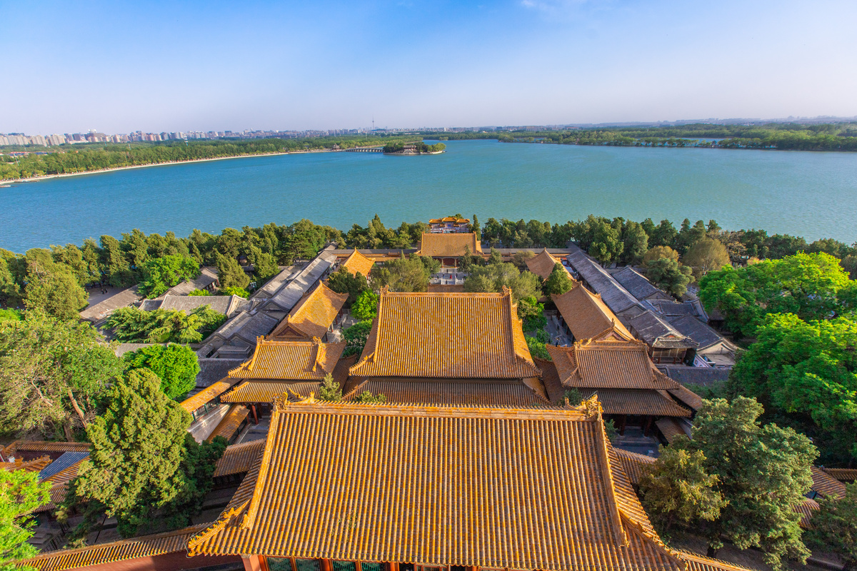 北京夏天佛香阁昆明湖旅行摄影图配图高清摄影大图 千库网