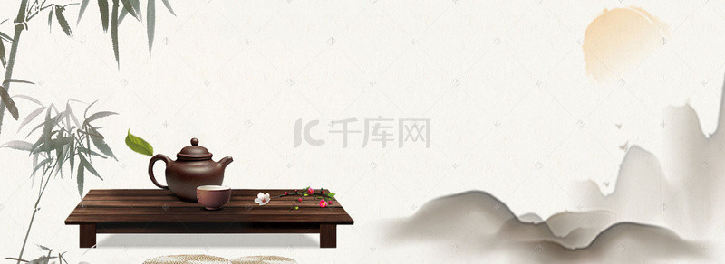 淘宝茶背景图片_中国风古典茶饮茶叶红茶淘宝banner