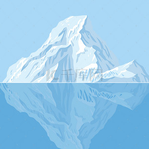 家电空调主图背景图片_蓝色冰山家电数码PSD分层主图背景素材