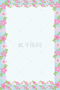 花朵底纹海报背景图片_矢量手绘樱花海报背景