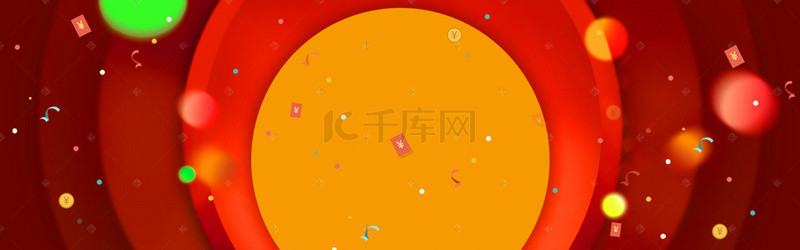 数码家电狂欢背景图片_红色扁平背景促销banner