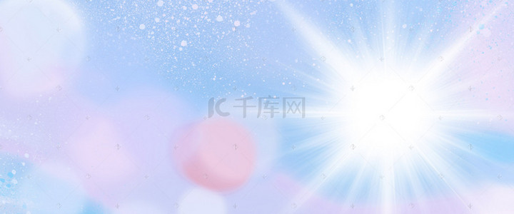 清新淡蓝色背景图片_淘宝淡蓝色星光炫彩服装banner