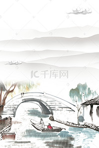 乌镇建筑背景图片_中国风乌镇旅游宣传高清背景