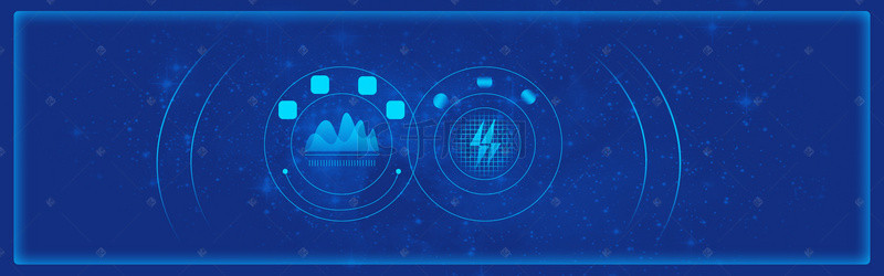 电子科技风背景背景图片_大气蓝色未来科技banner