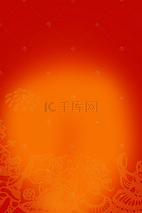 暖色调底纹背景图片_橙色暖色调春节印花底纹背景
