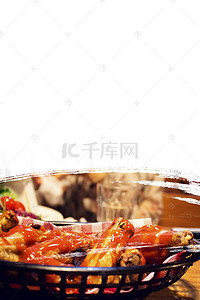 美食菜谱背景图片_特色泰国料理食品促销海报背景