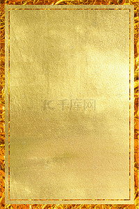 金光粒子背景图片_金色磨砂方形边框底纹背景