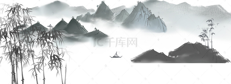 中国画素材背景图片_国画竹子模板下载素材