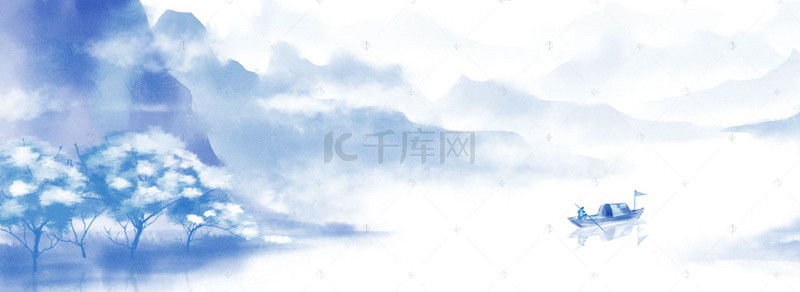 美绘背景图片_古风唯美雪景banner